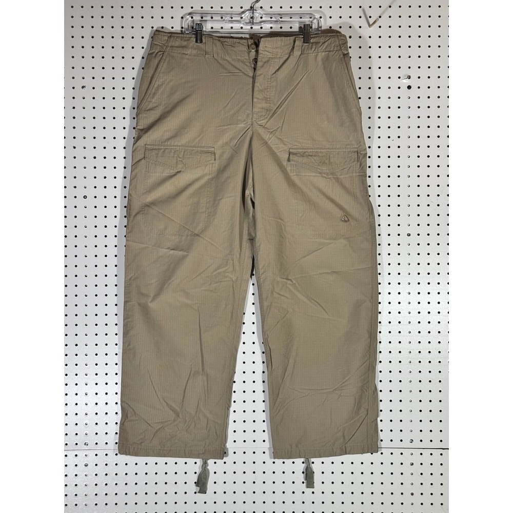 Vintage Nike ACG Y2K Khaki Ripstop Cargo Pants Mens Large Tan Gorpcore Hiking